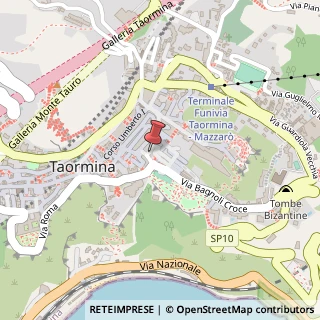 Mappa Via Bagnoli Croci, 6, 98039 Taormina, Messina (Sicilia)