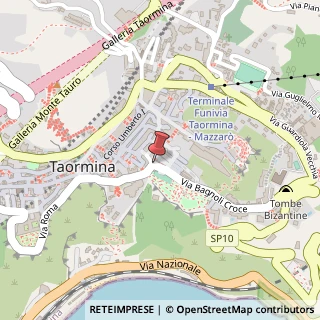 Mappa Via Bagnoli Croci, 26, 98039 Taormina, Messina (Sicilia)