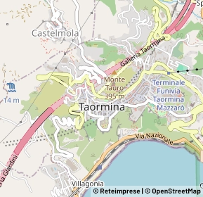 Mappa 98039 Taormina ME, Italia (0.1655)
