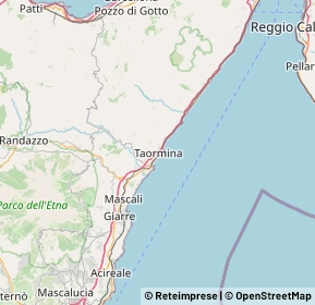 Mappa 98039 Taormina ME, Italia (1.88333)