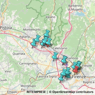 Mappa Via di Ponzano, 59100 Prato PO, Italia (8.8805)