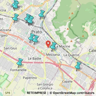 Mappa Via di Ponzano, 59100 Prato PO, Italia (2.8775)