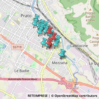 Mappa Via di Ponzano, 59100 Prato PO, Italia (0.653)
