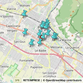 Mappa Via Castagno, 59100 Prato PO, Italia (1.24571)