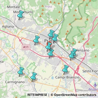 Mappa Via Castagno, 59100 Prato PO, Italia (3.97455)