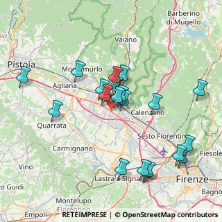 Mappa Via Castagno, 59100 Prato PO, Italia (7.949)