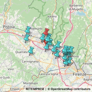Mappa Via Castagno, 59100 Prato PO, Italia (6.1955)