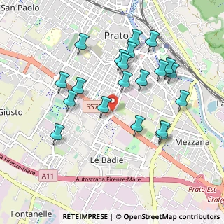Mappa Via Castagno, 59100 Prato PO, Italia (0.98)