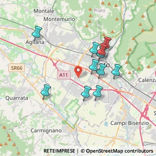 Mappa Via Giuseppe di Vittorio, 59100 Prato PO, Italia (3.45909)