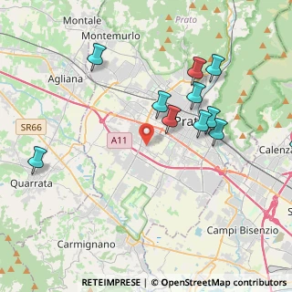 Mappa Via Giuseppe di Vittorio, 59100 Prato PO, Italia (4.44455)
