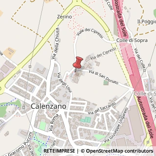 Mappa Via di San Donato, 24, 50041 Calenzano, Firenze (Toscana)