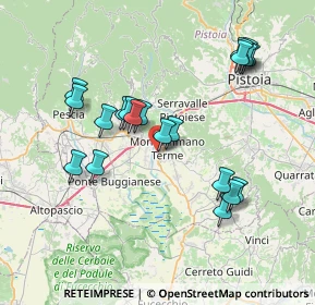 Mappa Via Po, 51018 Pieve A Nievole PT, Italia (7.574)