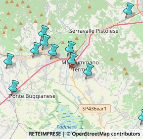 Mappa Via Po, 51018 Pieve A Nievole PT, Italia (4.71909)