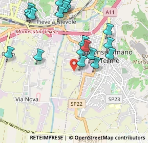 Mappa Via Po, 51018 Pieve A Nievole PT, Italia (1.176)