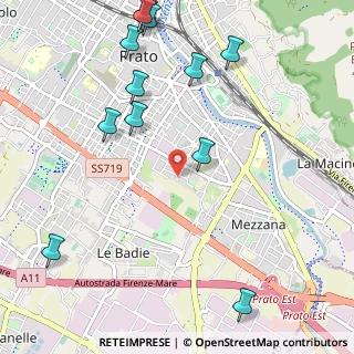 Mappa Via Albertina Giordano Pero, 59100 Prato PO, Italia (1.39583)