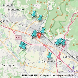 Mappa Via Albertina Giordano Pero, 59100 Prato PO, Italia (3.77909)