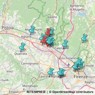 Mappa Via Albertina Giordano Pero, 59100 Prato PO, Italia (7.801)