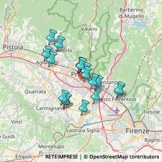 Mappa Via Albertina Giordano Pero, 59100 Prato PO, Italia (5.82471)