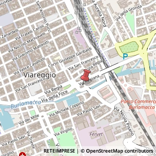 Mappa Via Pinciana, 7, 55049 Viareggio, Lucca (Toscana)