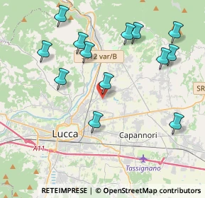 Mappa Via Chiasso Bernardesco, 55100 Lucca LU, Italia (4.52077)