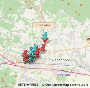 Mappa Via Chiasso Bernardesco, 55100 Lucca LU, Italia (3.52571)