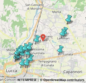 Mappa Via Chiasso Bernardesco, 55100 Lucca LU, Italia (2.4575)