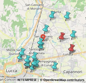 Mappa Via Chiasso Bernardesco, 55100 Lucca LU, Italia (2.361)