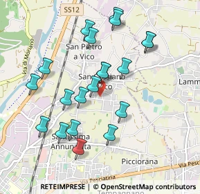 Mappa Via Chiasso Bernardesco, 55100 Lucca LU, Italia (0.958)