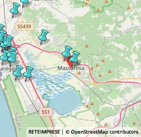 Mappa Via Cavalieri di Vittorio Veneto, 55054 Massarosa LU, Italia (6.77556)