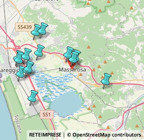 Mappa Via Cavalieri di Vittorio Veneto, 55054 Massarosa LU, Italia (4.31643)