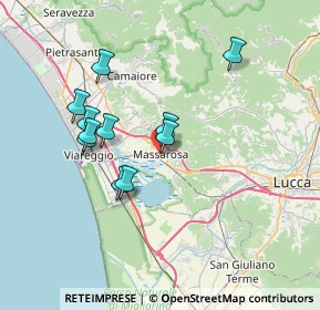 Mappa Via Cavalieri di Vittorio Veneto, 55054 Massarosa LU, Italia (6.48727)