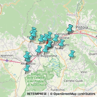 Mappa Via dei Parlanti, 51016 Montecatini Terme PT, Italia (5.79333)