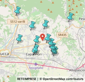 Mappa Via Don Emilio Angeli, 55018 Capannori LU, Italia (3.25308)