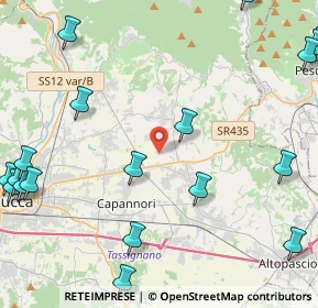 Mappa Via Don Emilio Angeli, 55018 Capannori LU, Italia (6.7375)