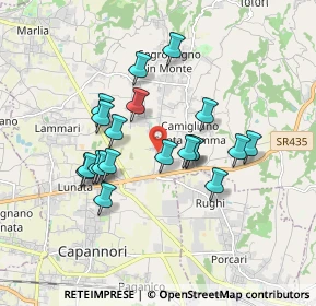 Mappa Via Don Emilio Angeli, 55018 Capannori LU, Italia (1.555)