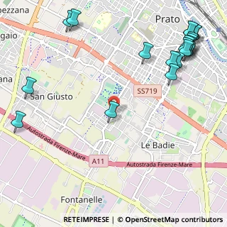 Mappa Via Arcivescovo Gioacchino, 59100 Prato PO, Italia (1.63)