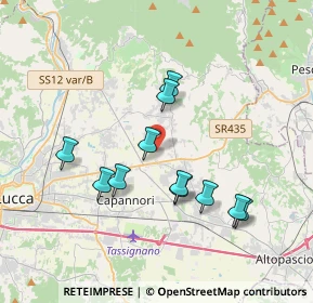 Mappa Stradone di Segromigno 57 A, 55012 Capannori LU, Italia (3.47364)