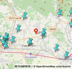 Mappa Stradone di Segromigno 57 A, 55012 Capannori LU, Italia (6.0785)