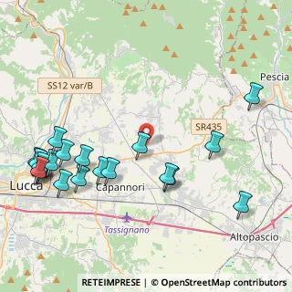 Mappa Stradone di Segromigno 57 A, 55012 Capannori LU, Italia (5.363)