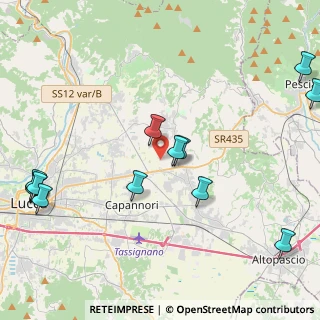 Mappa Stradone di Segromigno 57 A, 55012 Capannori LU, Italia (5.56923)