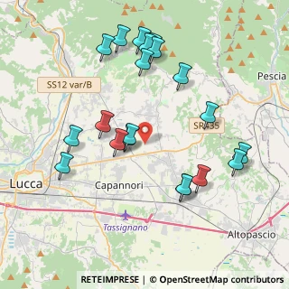 Mappa Stradone di Segromigno 57 A, 55012 Capannori LU, Italia (4.2745)