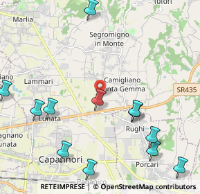 Mappa Stradone di Segromigno 57 A, 55012 Capannori LU, Italia (2.75083)