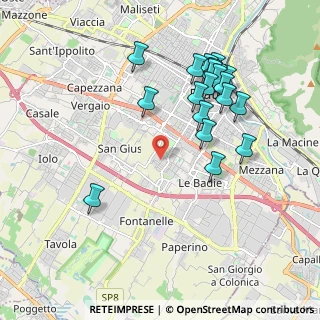 Mappa Zona Grignano, 59100 Prato PO, Italia (2.059)