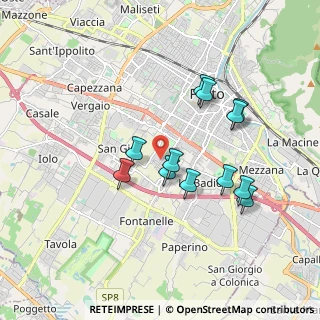Mappa Zona Grignano, 59100 Prato PO, Italia (1.66583)