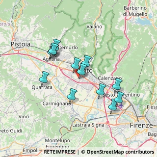 Mappa Zona Grignano, 59100 Prato PO, Italia (6.63923)