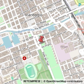 Mappa Viale dei Tigli,  26, 55049 Viareggio, Lucca (Toscana)