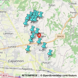 Mappa Via Stradone di Camigliano, 55012 Capannori LU, Italia (1.852)