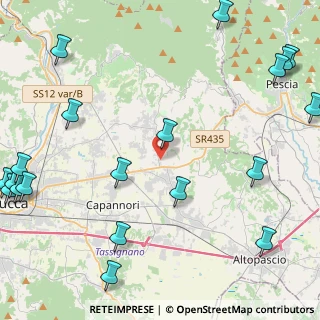 Mappa Via Stradone di Camigliano, 55012 Capannori LU, Italia (6.8395)