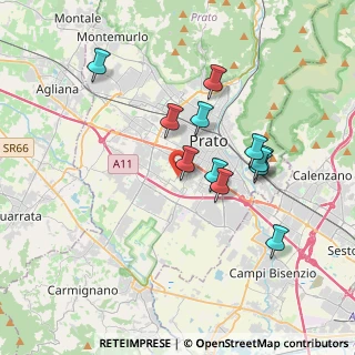 Mappa Via Vittorio Bachelet, 59100 Prato PO, Italia (3.36583)