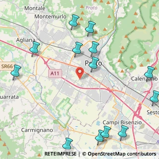 Mappa Via Vittorio Bachelet, 59100 Prato PO, Italia (5.99231)